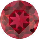 Lab Created Ruby Round Cut in Grade GEM