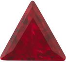Lab Created Ruby Triangle Cut in Grade GEM