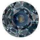 Loose Blue Green Sapphire Loose Gemstone, 1.75 carats in Round Cut, 7.38 x 4.25 mm With a GIA Certificate
