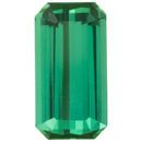 Loose Green Tourmaline Gemstone in Octagon Cut, 3.21 carats, 11.73 x 6.47 mm Displays Pure Green Color