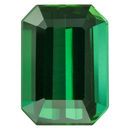 Loose Blue Green Tourmaline Gemstone in Octagon Cut, 4.36 carats, 10.82 x 8.18 mm Displays Vivid Blue-Green Color