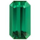 Loose Green Tourmaline Gemstone in Octagon Cut, 5.03 carats, 13.83 x 7.69 mm Displays Vivid Green Color