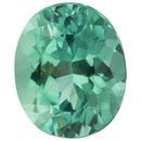 Loose Blue Green Tourmaline Gemstone in Oval Cut, 3.5 carats, 10.50 x 8.69 mm Displays Vivid Blue-Green Color