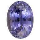 Loose Blue Sapphire Gemstone in Oval Cut, 2.41 carats, 8.98 x 6.42 x 4.85 mm Displays Rich Blue Color - TGL Cert