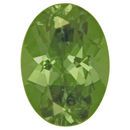 Loose Demantoid Garnet Gemstone in Oval Cut, 1.21 carats, 7.49 x 5.43 mm Displays Pure Green Color