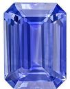 Loose Genuine Blue Sapphire Gemstone, 2.56 carats, Emerald Shape, 9.2 x 6.7 mm, Truly Stunning