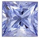 Loose Natural  Blue Sapphire Gemstone, 0.8 carats, Princess Shape, 5 mm, Magnificent Gem