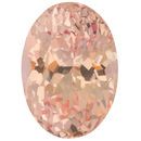 Pad Like Peach Sapphire Gemstone in Oval Cut, 8.56 carats, 13.79 x 9.82 x 7.66 mm Displays Pure Peachy Pink Color - AGTA Cert