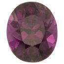 Loose Rhodolite Garnet Gemstone in Oval Cut, 2.61 carats, 8.55 x 7.31 mm Displays Vivid Purple Color