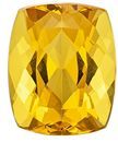 Loose Yellow Beryl Gem, 5.84 carats Cushion Cut in 12.1 x 9.9 mm size in Stunning Yellow Color With AfricaGems Certificate