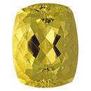 Loose Yellow Beryl Gemstone in Antique Cushion Cut, 10 carats, 14.13 x 12.10 mm Displays Rich Yellow Color
