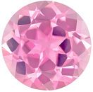Lovely Genuine Pink Tourmaline Gem in Round Cut, 9.2 mm in Gorgeous Vivid Pure Pink, 2.78 carats