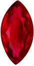 Lovely Ruby Loose Gem in Marquise Cut, 1.6 carats, Rich Red, 10.3 x 5.3 mm