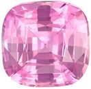 Lovely Unheated GIA Pink Sapphire Gemstone in Cushion Cut, 2.13 carats, Vivid Medium Pink, 7.37 x 7.23 x 4.51 mm
