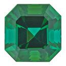 Low Price Green Tourmaline Gemstone in Asscher Cut, 3.23 carats, 8.63 x 8.56 mm Displays Rich Green Color