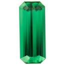 Low Price Green Tourmaline Gemstone in Octagon Cut, 5.63 carats, 18.18 x 7.19 mm Displays Vivid Green Color