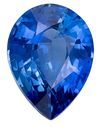 Low Price Blue Sapphire Gemstone 1.15 carats, Pear Cut, 7.9 x 5.8 mm, with AfricaGems Certificate