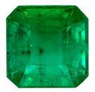 Low Price Emerald Gemstone 0.73 carats, Emerald Cut, 5.4  mm, with AfricaGems Certificate