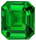 Low Price on Top Gem Octagon  Cut Natural Tsavorite Loose Gemstone, 3.03 carats, 9 x 7.8 mm , A Must Have Gem