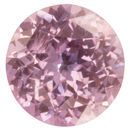 Low Price No Heat Pink Sapphire Gemstone in Round Cut, 7.57 carats, 12.04 x 11.86 x 6.98 mm Displays Vivid Purple-Pink Color - AGTA Cert