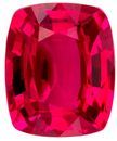 Super Fine Gem, Great Deal  Red Ruby Genuine Gemstone, 0.82 carats, Cushion Shape, 5.7 x 4.7 mm