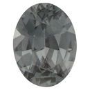 Low Price Gray Spinel Gemstone in Oval Cut, 1.35 carats, 8.01 x 6.05 mm Displays Vivid Gray Color