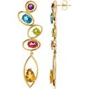 Multi Color Multi-gem Earrings in Multi-Gemstone Earrings