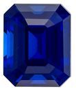 Must See Blue Sapphire Emerald Shaped Gemstone, 1.06 carats, 5.8 x 4.7mm - Truly Stunning