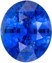 Must See Genuine Loose Blue Sapphire Gem in Oval Cut, 7.8 x 6.6 mm, Intense Rich Blue Color, 2.14 carats
