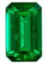 Must See Green Emerald Gem, 0.27 carats Emerald Cut in 5.1 x 3.1 mm size in Very Fine Green Color With AfricaGems Certificate