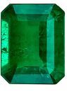Must See Green Emerald Loose Gemstone, 3.12 carats in Emerald Cut, 10.5 x 8.4mm, Very Pretty Gem