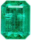 Must See Lovely Genuine Emerald Gem in Emerald Cut, 10 x 7.4 mm in Gorgeous Blue Tinged Green, 2.9 carats