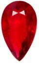 Must See Red Ruby Loose Gemstone, 4.07 carats in Pear Cut, 12.99 x 7.85 x 4.81 mm, Must See Gemstone