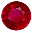 Must See Ruby Gemstone 0.44 carats, Round Cut, 4.4 mm, with AfricaGems Certificate
