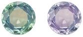 Must See Total Color Change Alexandrite Gemstone, 0.44 Carats, Round Shape, 5 mm, Stunning Total Color Change Color