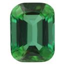 Natural Green Tourmaline Gemstone in Antique Cushion Cut, 1.73 carats, 7.90 x 5.94 mm Displays Pure Green Color