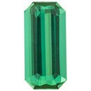 Natural Blue Green Tourmaline Gemstone in Octagon Cut, 4.29 carats, 14.44 x 6.96 mm Displays Rich Blue-Green Color