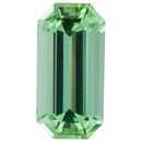 Natural Blue Green Tourmaline Gemstone in Octagon Cut, 4.8 carats, 14.98 x 7.36 mm Displays Rich Blue-Green Color