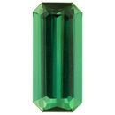 Natural Blue Green Tourmaline Gemstone in Octagon Cut, 4.86 carats, 15.78 x 7.14 mm Displays Rich Blue-Green Color