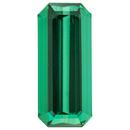 Natural Blue Green Tourmaline Gemstone in Octagon Cut, 7.72 carats, 17.79 x 7.82 mm Displays Pure Blue-Green Color