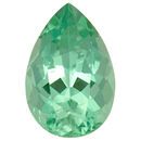 Natural Blue Green Tourmaline Gemstone in Pear Cut, 3.54 carats, 11.96 x 7.93 mm Displays Vivid Blue-Green Color
