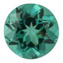 Natural Blue Green Tourmaline Gemstone in Round Cut, 0.91 carats, 6.30 mm Displays Rich Blue-Green Color