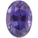 Lux Color Change Sapphire Gemstone in Oval Cut, 3.17 carats, 9.42 x 6.99 mm Displays Rich Purple-Blue Color Change Color - AGL Cert No Heat