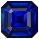Natural Gem Blue Sapphire Asscher Shaped Gemstone, 1.19 carats, 5.8 x 5.8mm - A Beauty of A Gem