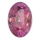 Natural Pink Sapphire Gemstone in Oval Cut, 0.88 carats, 6.42 x 4.42 x 3.47 mm Displays Vivid Pink Color