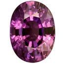 Natural Untreated Purple Sapphire Gemstone in Oval Cut, 2.36 carats, 8.57 x 6.35 x 4.88 mm Displays Pure Purple Color - AGTA Cert