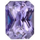 Natural Untreated Purple Sapphire Gemstone in Radiant Cut, 1.67 carats, 7.40 x 5.54 x 4.24 mm Displays Rich Purple-Blue Color Change Color - TGL Cert