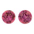 Natural Purple Sapphire Well Matched Gem Pair in Round Cut, 1.7 carats, 5.50 mm Displays Pure Purple Color