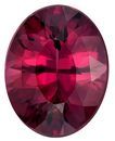 Natural Rich Rhodolite Gemstone, Oval Cut, 3.13 carats, 10.1 x 7.9 mm , AfricaGems Certified - A Great Buy