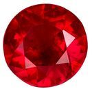 Natural Fiery Ruby Gemstone, Round Cut, 0.24 carats, 3.9 mm , AfricaGems Certified - A Deal Gem